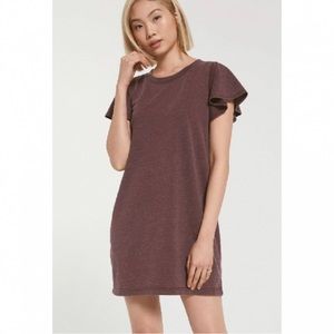 Z Supply Farren Tee Dress - Size M - Color Whiskey